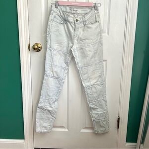Frame Le Skinny de Jeanne Light Wash Patchwork Jeans 26